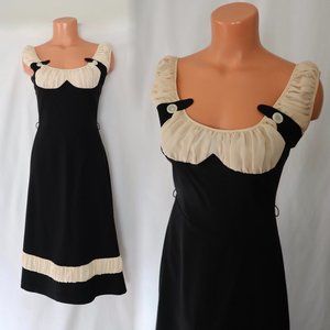 BETTIE PAGE Bernadette dress retro forties lbd M/L